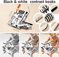 TUMAMA Tail cloth books - black and white TUMAMA Tail cloth books - black and white