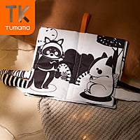 TUMAMA Tail cloth books - black and white