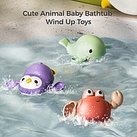 Tumama Kids - Bubble Making Crab Toy W/ Bath Toys Set 4pcs