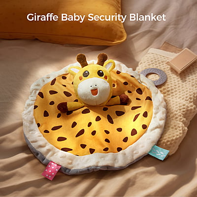 TUMAMA Giraffe Nursery Blanket - Yellow