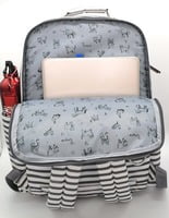 On The Go Travel Backpack- Stripe On The Go Travel Backpack- Stripe