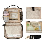 Luxe Diaper Clutch- Black Croc Luxe Diaper Clutch- Black Croc