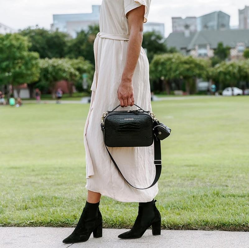Luxe Diaper Clutch- Black Croc Luxe Diaper Clutch- Black Croc