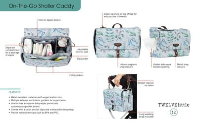 TWELVElittle Stroller Caddy Cactus TWELVElittle Stroller Caddy Cactus