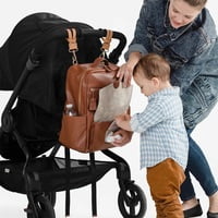 TWELVElittle PeekABoo Diaper Backpack Toffee