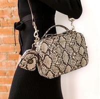 Luxe Diaper Clutch- Snake