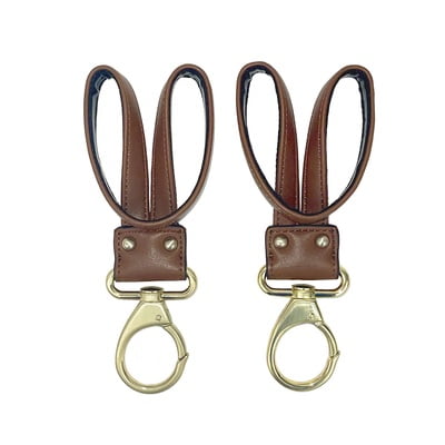 NEW STROLLER CLIPS SET- Toffee